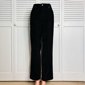 DOCKERS Straight Fit Black Corduroy Pants Size 36